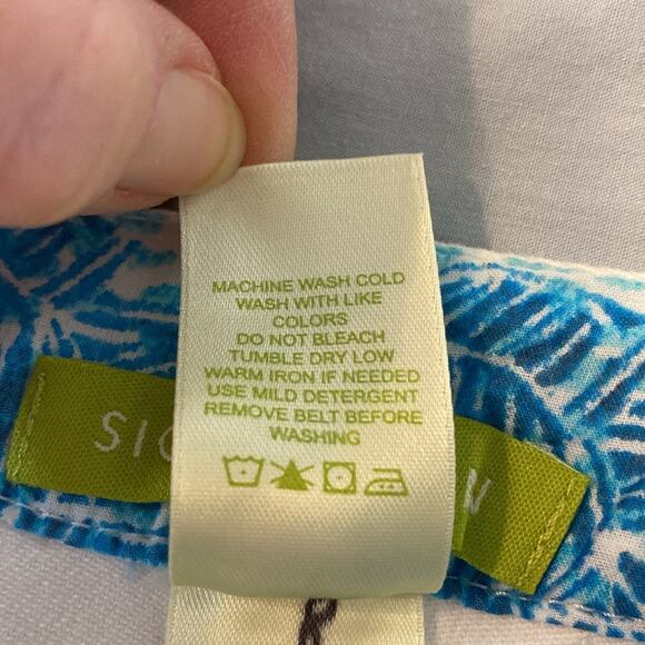 Sigrid Olsen White Twill Straight Leg Pants Size 8 - Picture 4 of 8